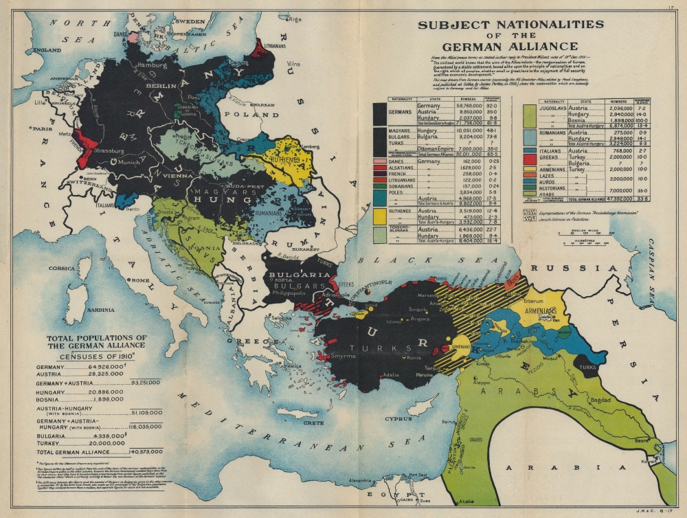 Subject Nationalities of the German Alliance. - Main View