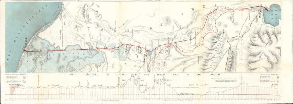 Percement de L'Isthme de Suez. / [Suez Canal.] - Main View