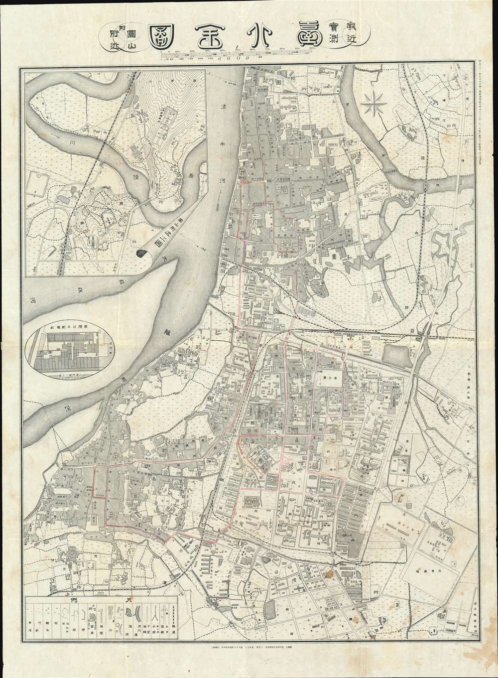 Comprehensive Map of Taihoku, from the Latest Survey. / 台北全図 : 最近実測 - Main View