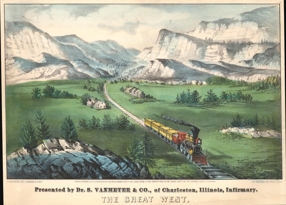 Presented by Dr. S. Vanmeter and Co. of Charleston, Illinois Infirmary. The Great West. - Main View