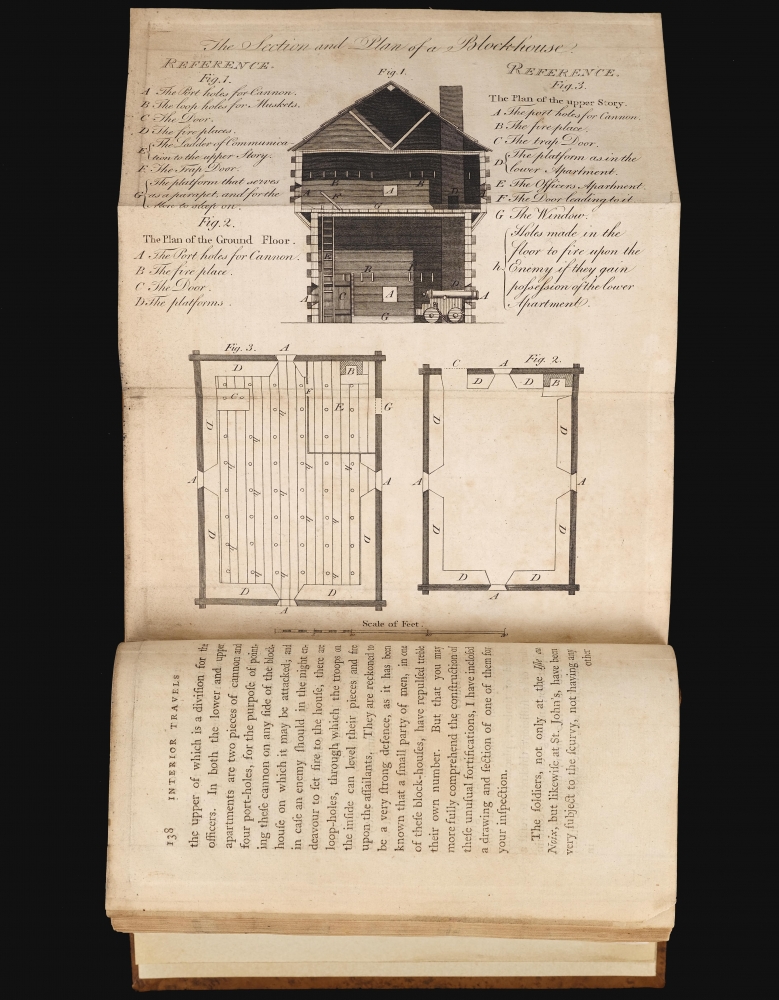 Map for the Interior Travels through America delineating the March of the Army. / Travels through the interior parts of America. In a series of letters. By an officer. - Alternate View 4