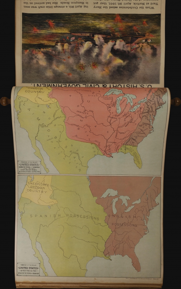 United States History and Government Study. Being a Series of Charts and Maps Giving Outlines and Pictorial Illustrations for the Teaching of United States History and Civics in the Public Schools... - Alternate View 4