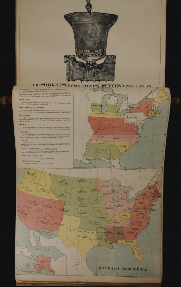 United States History and Government Study. Being a Series of Charts and Maps Giving Outlines and Pictorial Illustrations for the Teaching of United States History and Civics in the Public Schools... - Alternate View 6