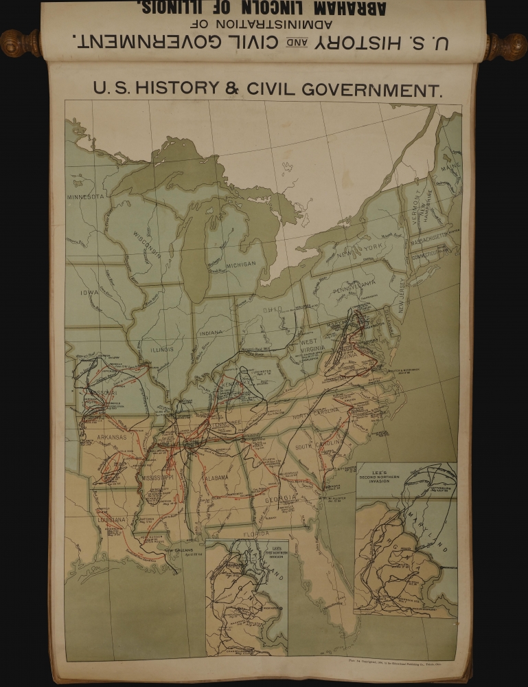 United States History and Government Study. Being a Series of Charts and Maps Giving Outlines and Pictorial Illustrations for the Teaching of United States History and Civics in the Public Schools... - Alternate View 7