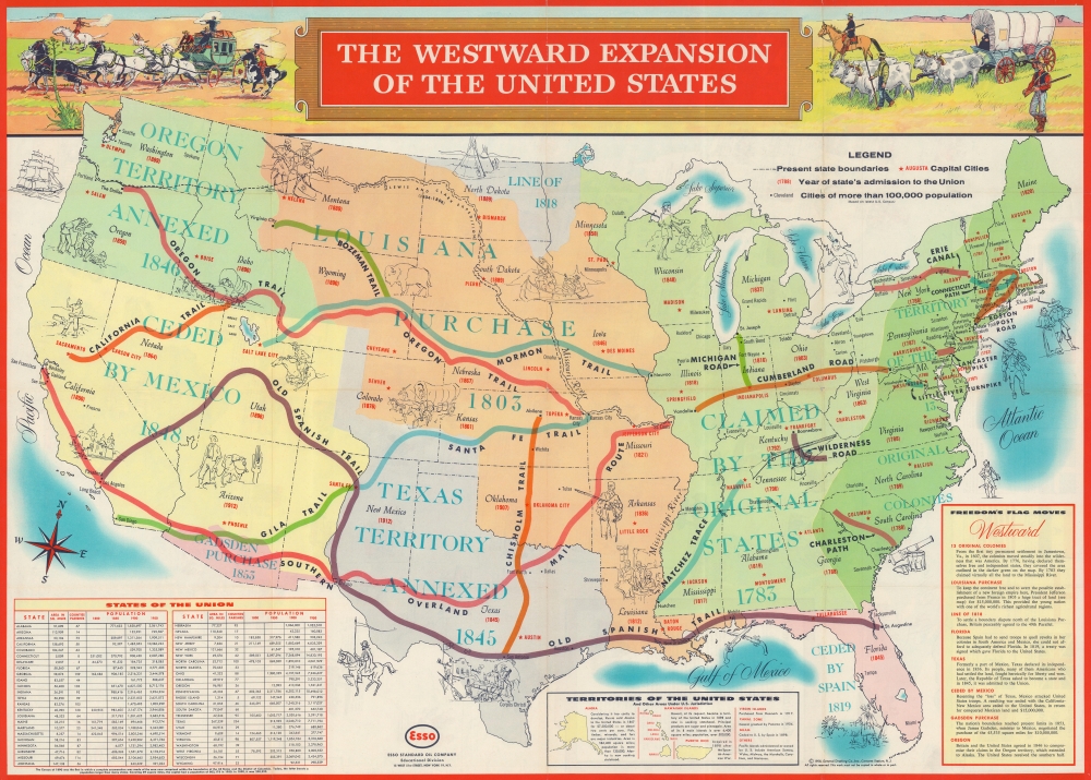 The Westward Expansion of the United States. / Life in Colonial America and the Westward Expansion of the United States. - Main View