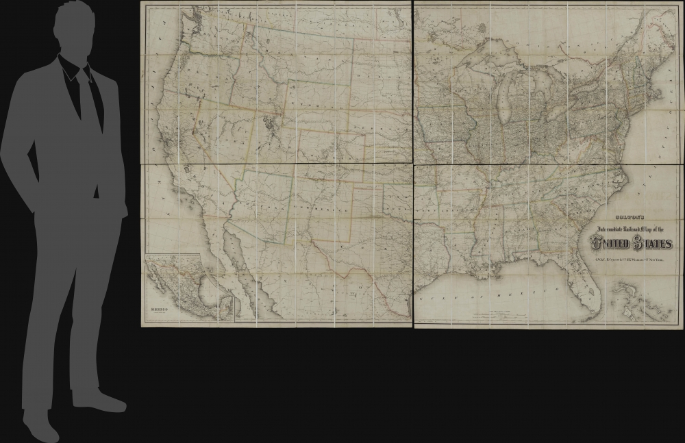 Colton's Intermediate Railroad Map of the United States. - Alternate View 1