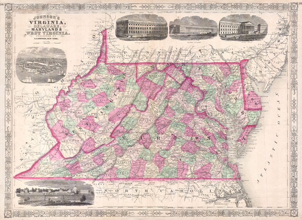 Johnson’s Virginia, Delaware, Maryland & West Virginia. - Main View