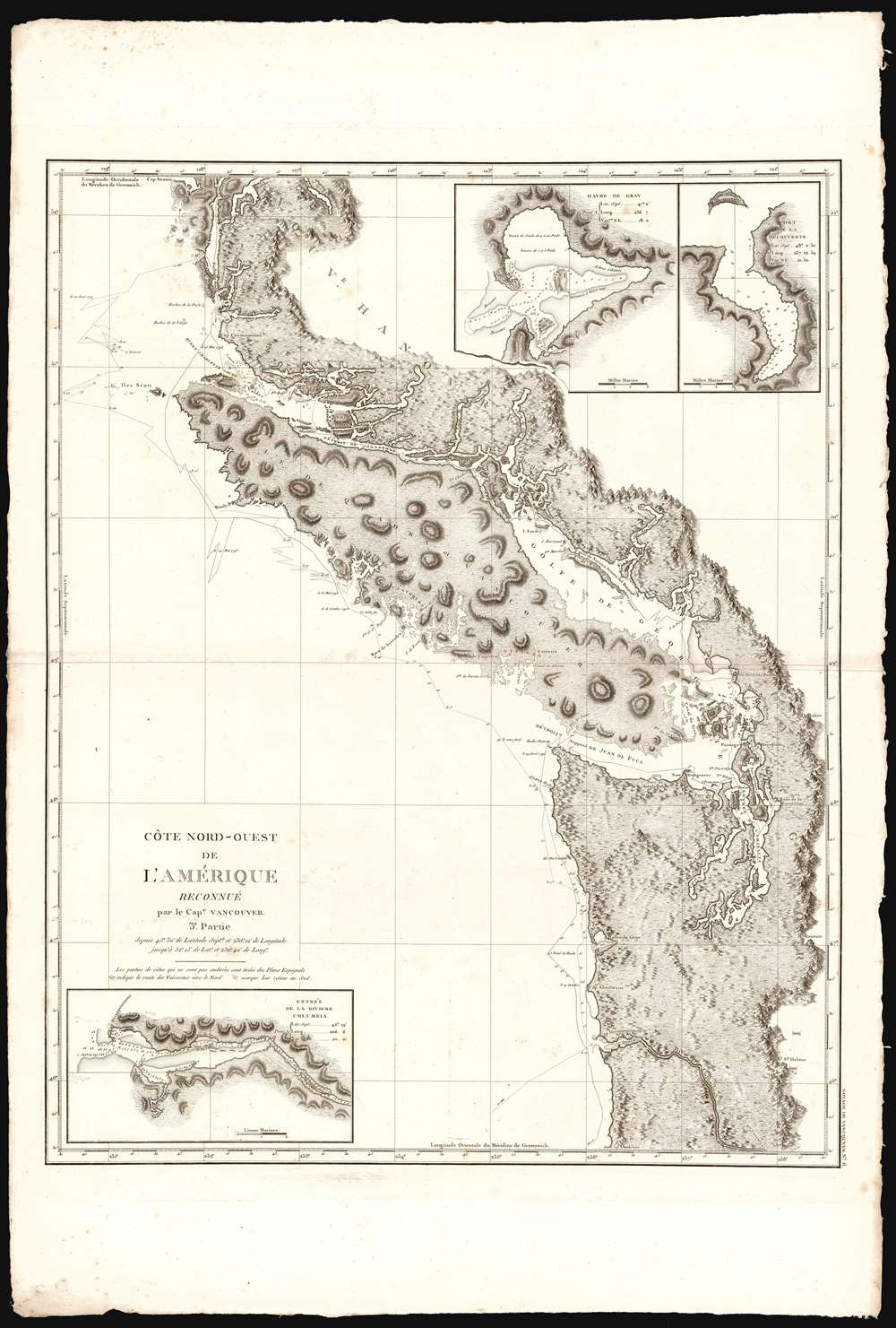 Cote Nord-Ouest de L'Amerique Reconnue par le Cape. Vanouver. 3e. Partie. - Alternate View 1