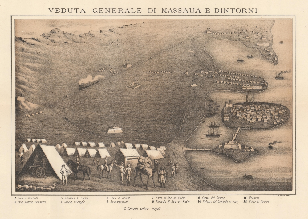 Veduta Generale di Massaua e Dintorni. [General View of Massawa and Surroundings.] - Main View