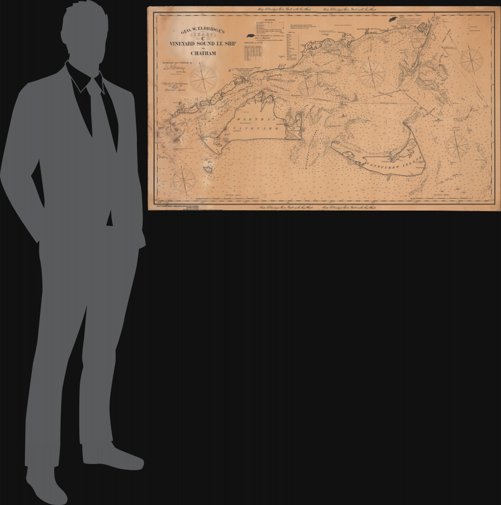 Geo. W. Eldridge's Chart C Vineyard Sound Lt. Ship to Chatham. - Alternate View 1