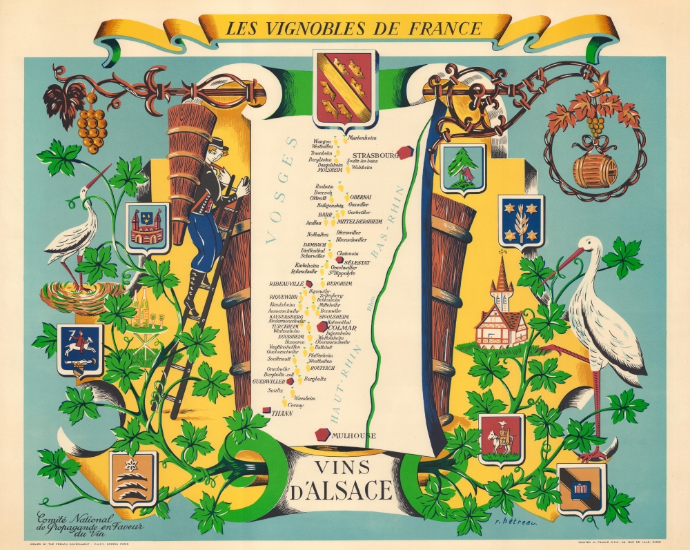 Les Vignobles de France. Vins d'Alsace. - Main View