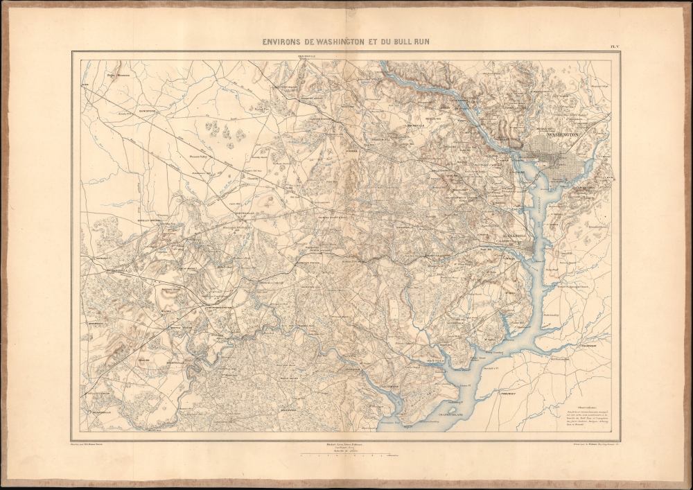 Environs de Washington et du Bull Run. - Main View