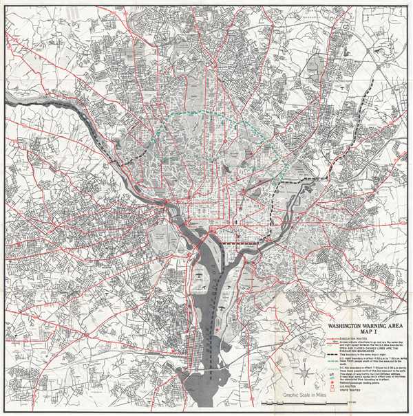 Washington Warning Area Map I. - Main View