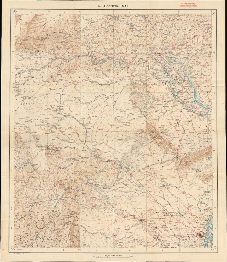 Operations in Waziristan 1919 - 1920. Confidential. Serial No. 224. - Alternate View 1