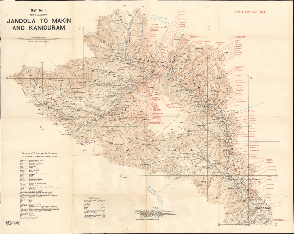 Operations in Waziristan 1919 - 1920. Confidential. Serial No. 224. - Alternate View 2