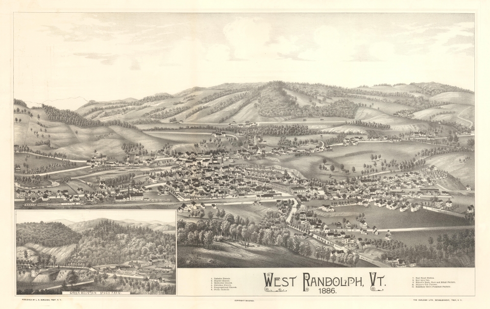 West Randolph, Vt. 1886. - Main View