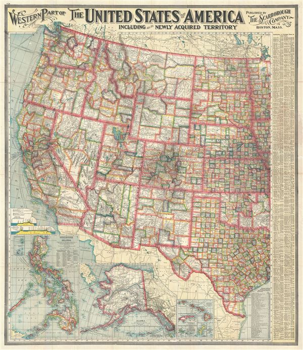 Western Part of The United States of America including all the Newly Acquired Territory. - Main View