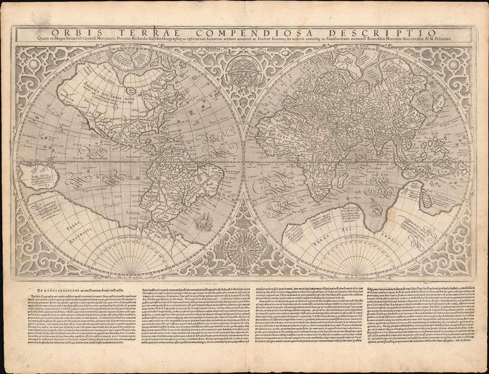 Orbis Terrae Compendiosa Descriptio: Geographicus Rare Antique Maps