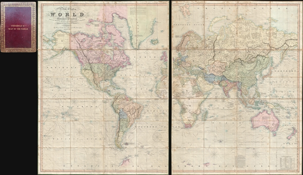 A New Chart of the World On Mercator's Projection With The Tracks Of The Most Celebrated and Recent Navigators. - Main View