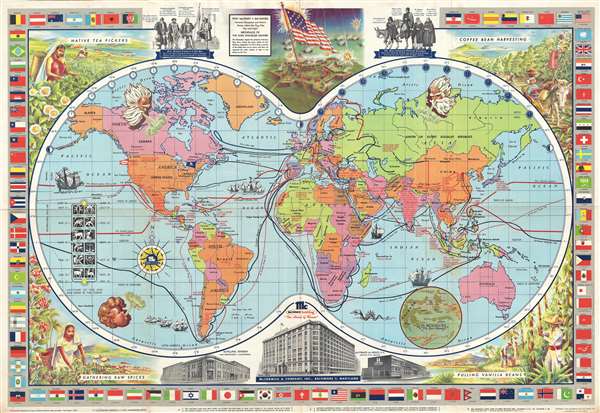 McCormick's Map of the World. - Main View