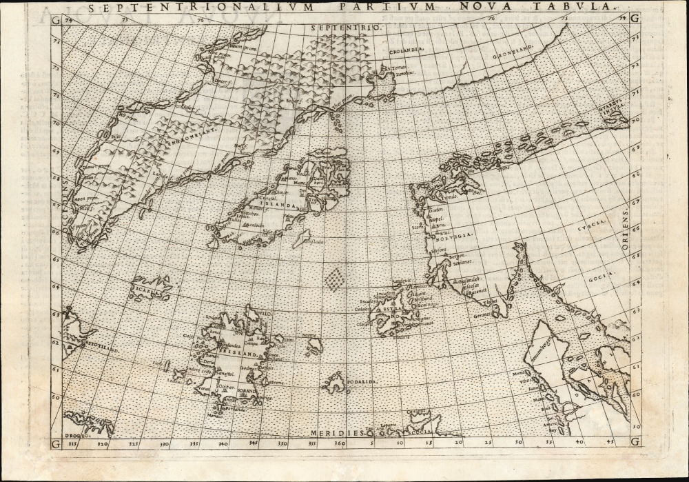 Septentrionalium Partium Nova Tabula. - Main View