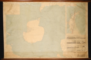 1929 American Geographical Society Wall Map of Antarctica