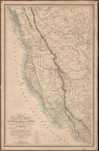 1844 Mofras Espionage  Map of the American West: California, Oregon, etc.