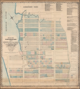 1873 John Holmes Cadastral Map of Chelsea and Hell's Kitchen (Manhattan), New York City