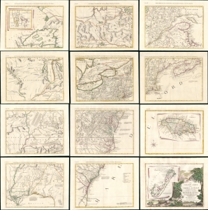 1778 Zatta 12-Sheet Map of the United States (Revolutionary War)