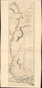 1775 Sayer and Ross Map of the Mississippi River from the Gulf of Mexico to Fort Chartres