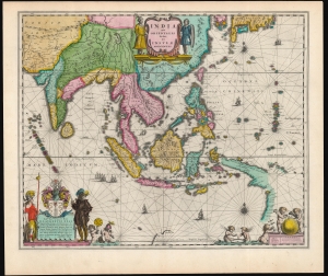 1635 / c.1642 Hessel Gerritsz / Willem Blaeu map of the East Indies