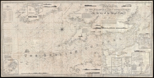 1843 Blachford Blueback Nautical Chart or Map of the English Channel