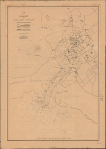 1892 Proof State U.S. Navy Map of Honolulu Harbor, w/manuscript corrections