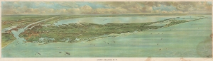 1902 F. W. Falls Chromolithograph View of Long Island, New York