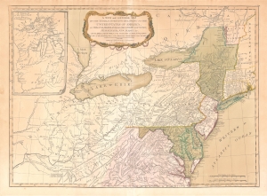1755 / 1794 Lewis Evans Map of the Ohio River Valley / Mid-Atlantic States