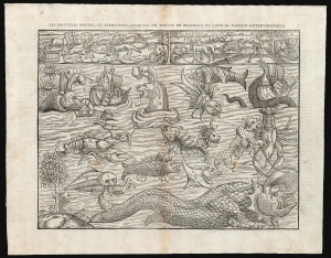 1575 Münster / Belleforest View of Sea Monsters and Fantastical Beasts