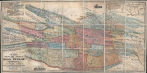 1849 Smith Wall Map of the Pennsylvania Anthracite Coal Fields