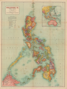 1942 Robinson Map of the Philippines during World War II