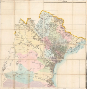 1899 French Bureau Topographique Map of Tonkin, Indochina, North Vietnam