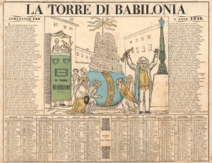 1848 Italian Broadside Decrying the Revolutions of 1848