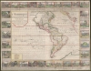 1752 Baillieul Wall Map of the Americas