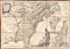 1777 Beaurain Revolutionary War Map of the United States