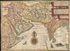 1596 Linschoten Map of East Africa, Arabia, Persia and India