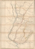 1853 Cabrer Map of the Argentine Confederation, Uruguay, and Paraguay