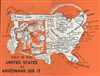 1947 Arnold Map : Map of the United States as Arizonans See It