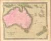 1842 Greenleaf Map of Australia and New Zealand