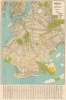 1935 Geographia Map Company City Plan or Map of Brooklyn, New York