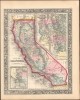 1862 Mitchell Map of California and Great Salt Lake Country