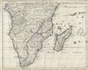 1708 Delisle Map of Southern Africa