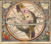 1660 / 1661 Cellarius Celestial Map illustrating the Spheres